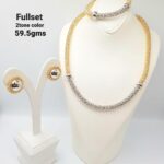 Elegant Rope Chain Gold Necklace & Stud Earrings Set