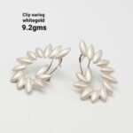 Silver Leaf Stud Earrings