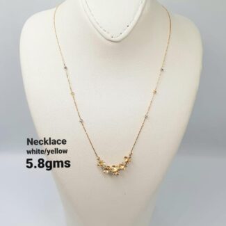 Floral Charm Gold Necklace