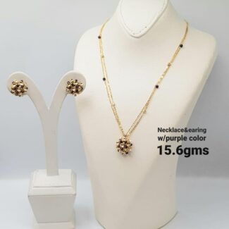 Elegant Blossom Necklace & Earrings Set