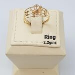 Butterfly Crystal Gold Ring