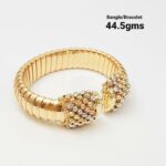 Royal Crystal Mesh Open Cuff Bracelet