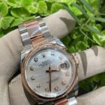 White-dial stainless steel watch