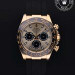 Gold-tone skeleton/chronograph-style watch