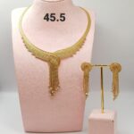 Gold Pendant Jewelry Set