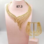 Classic Gold Necklace & Earrings Set