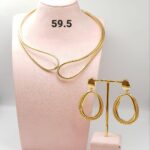 Gold Hoop Earrings Set