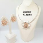 Rose Gold Floral Jewelry Set