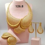 Regal Crescent Gold Jewelry Set