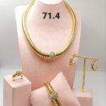 Classic Rope Chain Gold Jewelry Set