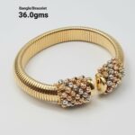 Dual-Tone Mesh Cuff Bracelet