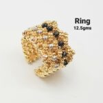 Majestic Textured Gold Ring