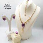 Royal Gold Necklace & Earrings Set