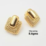 Ribbed Gold Hoop Earrings