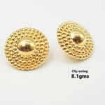 Sunburst Gold Stud Earrings